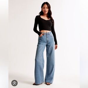 Abercrombie Wide Leg Jean